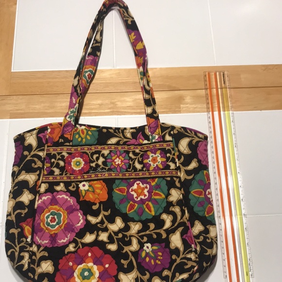 Vera Bradley purse black multi floral - Picture 8 of 8